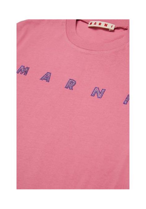T-shirt con logo MARNI KIDS | M01968 M00SG0M352